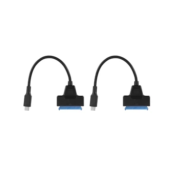 2X10 Gbit/s Type C USB 3.1 SATA Iii HDD Ssd Кабел-Адаптер За Твърд Диск 2,5-Инчов SATA Поддръжка Usap Дължина 20 см