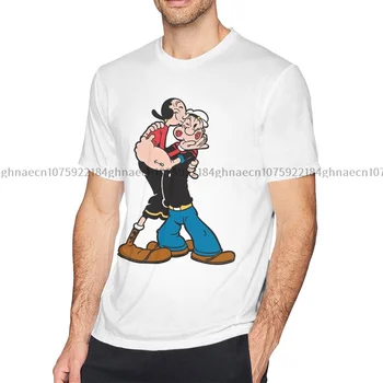 Мъжки дрехи Kiss The Sailors Popeyes, в памучна тениска с принтом, градинска дрехи, блузи, тениски за мъже