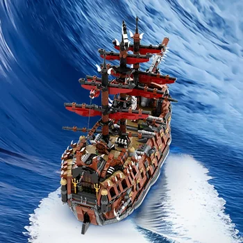 MOC Модел на военни кораби The Ruined Kings градивните елементи на Класически кораб на Имперските морските пирати Тухли Играчка, Подарък за рожден Ден за деца