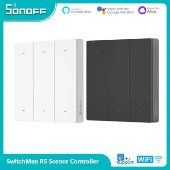 SONOFF SwitchMan R5 Scene Controller С Батерия, 6 комбинации Без Връзка eWeLink-Работи с Дистанционно управление SONOFF M5 /MINIR3 Smart Home
