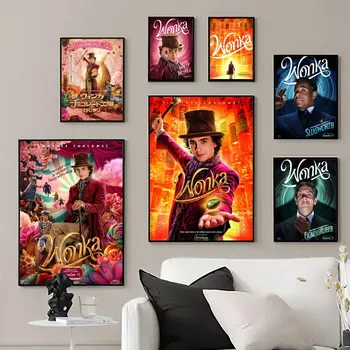 ФИЛМЪТ W-Wonka Плакат Отпечатва Стенни Пана Хол Декорация на Дома, Малък