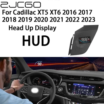 ZJCGO Автоматично HUD дисплея на Автомобилния проектор Аларма Централен дисплей Скоростомер Предното стъкло за Cadillac XT5 XT6 2016 ~ 2023