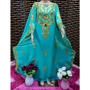 Зелени caftans рокля Farasha Абая В Дубай, Мароко, много модно дълга рокля, европейски и американски моден тренд
