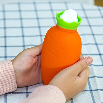 Детски гумени моркови топло за ръце множество гореща взрывозащищенная шише за вода за инжекции чанта зима, облекчение на болки в тялото шия по-топло