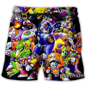 phechion Нови мъжки/дамски ежедневни панталони с 3D принтом Mega Man, модни градинска дрехи, Мъжки Свободни спортни шорти A180