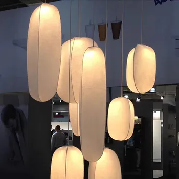 Италиански дизайнерски висящи лампи от дългата коприна Wabi Sabi, подвесное осветление, проста и трапезария, кабинет, спалня, бар, лестничный лампа