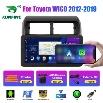 10,33 Инчов Автомобилен Радиоприемник За Toyota WIGO 2012-2019 2Din Android Восьмиядерный Кола Стерео DVD Плейър GPS Навигация QLED Екран Carplay