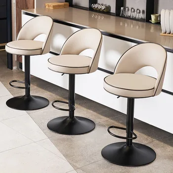 Дизайнерски бар столове за рецепцията, скандинавските въртящи се на Съвременните ергономични бар столове, промишлени метални мебели Sillas Barra De