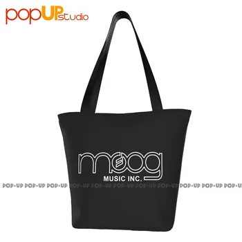 Moog Синтезатор, Логото на музикалния инструмент Mogue, Сладко чанта, пазарска чанта от полиестер, устойчив на счупвания