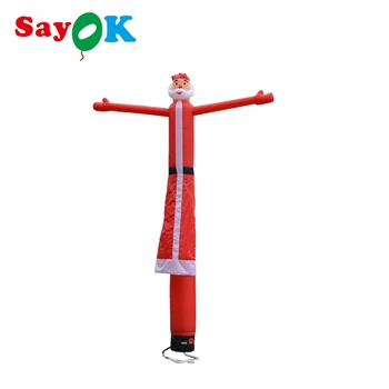 Надуваеми въздушни танцьори SAYOK 5 метра/16,4 фута Надуваеми коледна украса, Дядо Коледа Sky Танцьорка на една дръжка с воздуходувкой