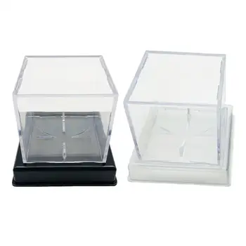 Акрилна кутия за удоволствие колекционер Прозрачна квадратна витрина за софтбол, ресторант с топка за голф, офис ръчно изработени