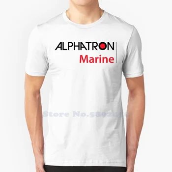 Ежедневна тениска с логото на Alphatron Marine, тениски от висококачествени графичен материал от 100% памук
