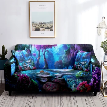 Калъф за дивана Magic Forest за диванной възглавници серия Fantasy Еластичен калъф Нескользящий Моющийся Защитник на мебели за хол