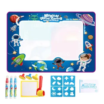 Килимче за рисуване с вода KidsDoodle & Scribbler Boards, подложка за играчки подложка за деца, подложка за рисуване драсканици, 100x80 см за