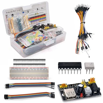 Комплекти електронни компоненти Set Base Забавни Kit Комплект с резистором, кондензатор, led подсветка, потенциометром