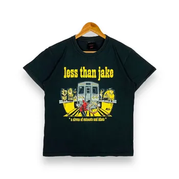 Рядка реколта тениска LESS THAN JAKE Band с албум Circus Of Outcasts And Idiots среден размер