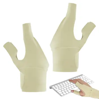 Спортен бандаж за пръста, поддържащ 2 пръста, удобен Дишаща Регулируема еластична превръзка на китката с подкрепата на пръстите за вдигане на тежести