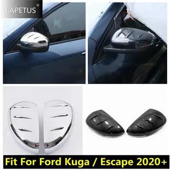 Калъф за крилото, Интериор огледало за обратно виждане, Защитен накладки за Ford Escape / Kuga 2020 - 2023 автоаксесоари от хром /карбон