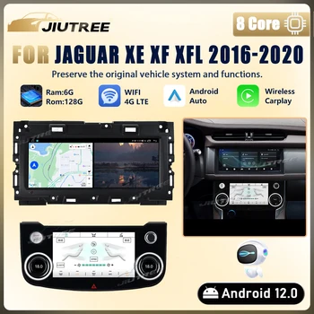 За Jaguar XE XF XFL 2016 2017 2018 2019 2020 Android Авто Радио Мултимедиен Плейър GPS Навигация Главното Устройство С Климатична Панел Ac