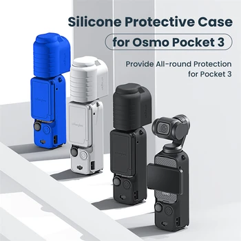 за DJI Osmo Pocket 3 Силиконов защитен калъф за екрана, писалка с резба, защитно покритие, с аксесоари за спортни камери