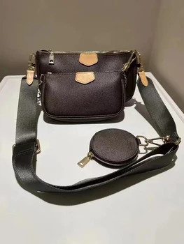 Черна чанта през рамо 2023, дамска мода, универсална чанта Baldauren, изкуствена кожа