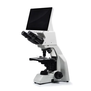 Цифров биологичен микроскоп LCD803 с безкрайна оптична система, Полуплоскостным ахроматическим обектив, 10,6-инчов LCD екран с висока разделителна способност