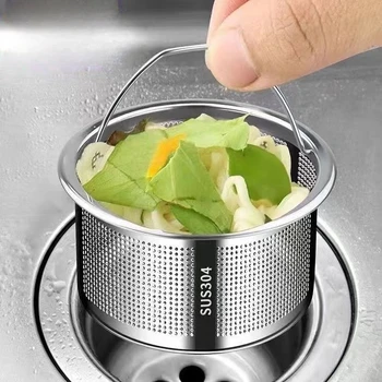 Филтър за кухненски мивки Универсална мивка за миене на съдове, накрайник за корито за измиване на съдове, предотвращающая задръстен филтър, мрежа за изтичане на шлака