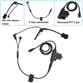 Тактическа Слушалки COMTAC XPI Без Микрофон Y-Line Комплект за Пикап PELTOR COMTAC на IPSC с Шумопотискане, Защита на слуха, Слушалки За стрелба