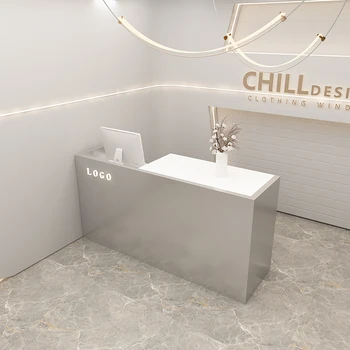 Портативен дизайн на квадратен барного маса, бели стая минималистичные бар маси за хранене, модерна мебел за дневна в стил Mesa