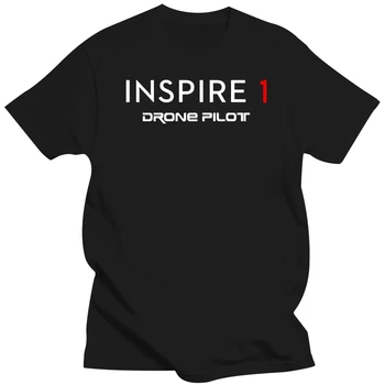 Модни тениски с кръгло деколте и къси ръкави за пилот дрона Inspire 1 Dji Drone, свободни тениски за мъже