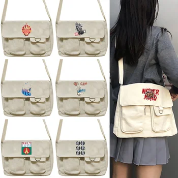 Чанта през рамо с принтом New Hand Series, женствена чанта за пазаруване, голяма чанта голям-тоут, унисекс, прости пътни холщовые чанта през рамо