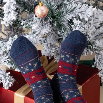 Модни вълнени чорапи за Коледа един Стилен персонализирани затопляне чорапи за зимата
