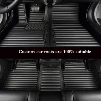 Шарени Изкуствена Кожа Индивидуален 5D Авто Подложка за Toyota Camry 2012-2017 Camry Hybrid 2018-2023 2006-2011 Аксесоари За Интериора