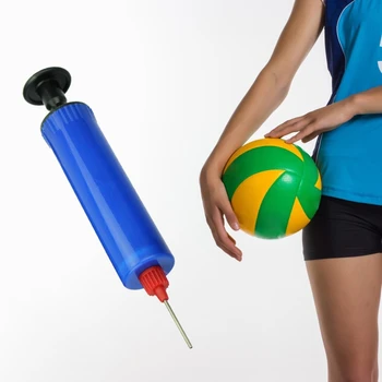 Топката помпа, преносим пластмасов въздушен помпа с игла за шарикового помпа за баскетболни, футболни, волейбол топки
