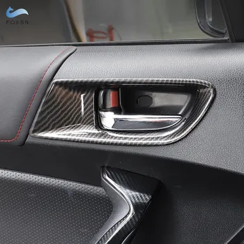 Автомобилни Аксесоари, с дизайн от въглеродни влакна, вътрешна врата панел, Хастар вратата на купата за Toyota 86, Subaru BRZ 2012 - 2018 2019 2020