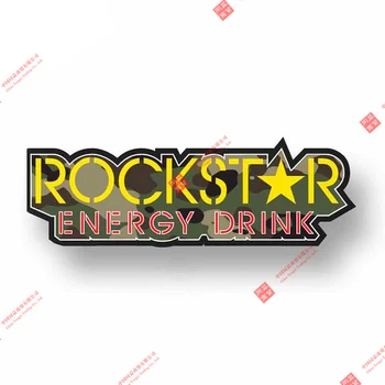 Художествен Модел на Rockstar Energy Drink Лого, Стикери и Отличителни Знаци на Мотоциклет Водонепроницаемое Прозореца на Колата PVC Стикер