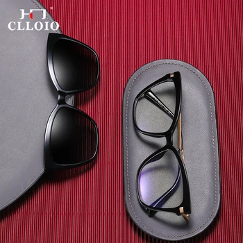 CLLOIO TR90 2 В 1 Скоба за магнитни слънчеви очила за жени, Оптични Магнитни рамки за очила 