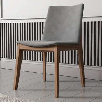 Модерен дизайн на дървени стола, Изчистен Скандинавски Шезлонг, Офис Луксозно обзавеждане за ресторант Muebles Para El Hogar