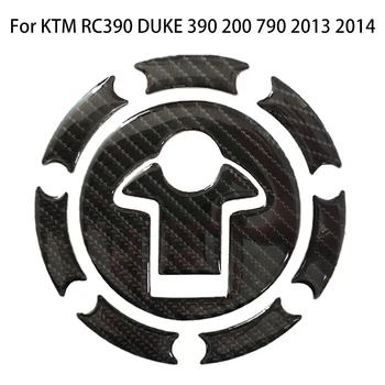 3D карбон За KTM RC390 DUKE 390 200 790 2013 2014 Обновяване на Мотоциклет Маслен Газ Капачка Капачка На Резервоара е Защитна Подплата Стикер