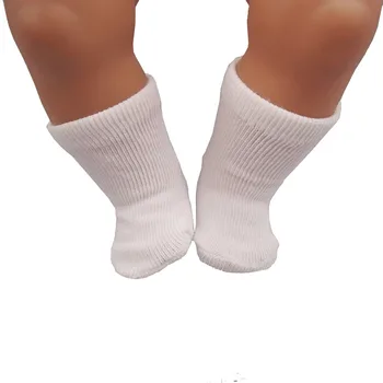 Аксесоари за кукольной дрехи Къси чорапи, подходящи за кукли-на новородено е 43 см и американски кукли