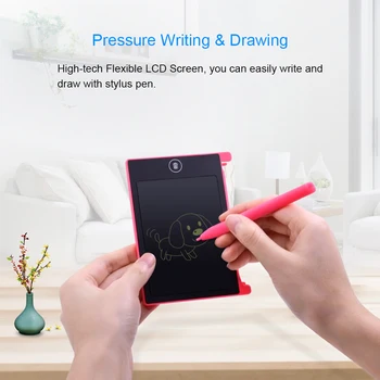 4,4-инчов LCD дъска за писане Електронен бележник за рисуване Таблет за рисуване за деца, Семеен, бележник за водене на записки за многократна употреба