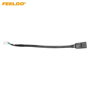 FEELDO 10 бр., автомагнитола, 4-пинов конектор за смяна на съединители, USB адаптер за Suzuki Vitera alivio, USB-кабел за прехвърляне на