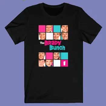 Мъжка черна тениска с логото на телевизионно шоу Брейди Банча, размер S-3XL