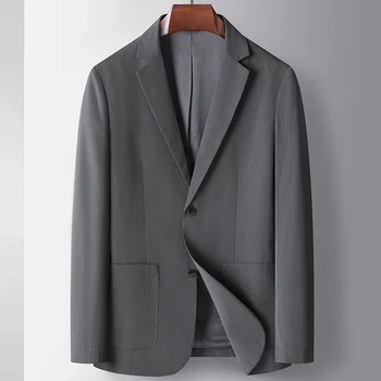 Висококачествен мъжки бизнес всекидневен костюм, пролет и есен, Нов West Slim Senior Sense, еластичен малък яке, Single West Men