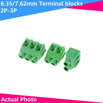 2 елемента KF635-7620 клеммная блок с висок ток 30A Тип винт печатна платка 7,62 мм може да бъде сращен
