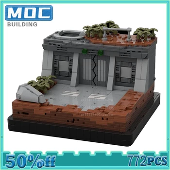 Градивните елементи на MOC, на база на Космическа война, Стражева кула, Военни сцени САМ, Тухли, Архитектурен модел, Строителни Играчка, подарък