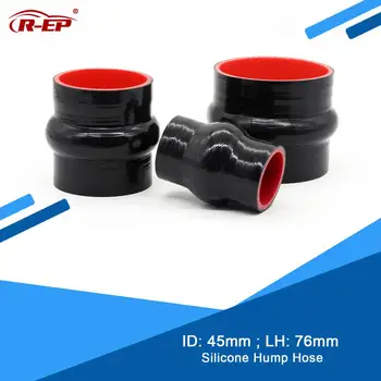 R-ЕП Директен силиконов маркуч с гърбица 0 градуса, 45 мм, Нов съединител от силиконов каучук, междинен охладител за тръбопроводи, компресор, гъвкав