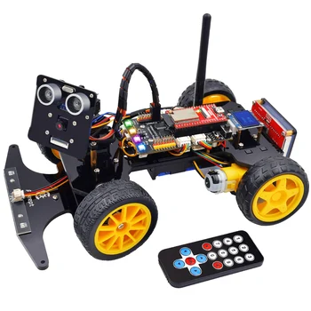 Adeept Smart Car Kit за ESP32-WROVER (съвместим с Arduino IDE), проследяване на линии, комплект за кола за обучение на робота STEM 