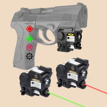 Мини Червено-Зелена Лазерна Показалка Mira Para Pistola Defensa Личен Тактически Пистолет Фенерче, За да Taurus G2C TH9 9mm TS9 Глок 17 19