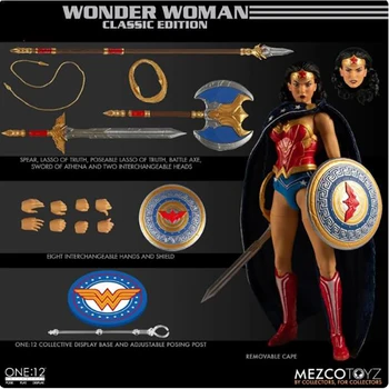 Продукти в наличност Истински Mezco Wonder Woman 1/12 Автентична Колекция Модел Герой на Филма Художествена Колекция Играчка, Подарък за Рожден Ден